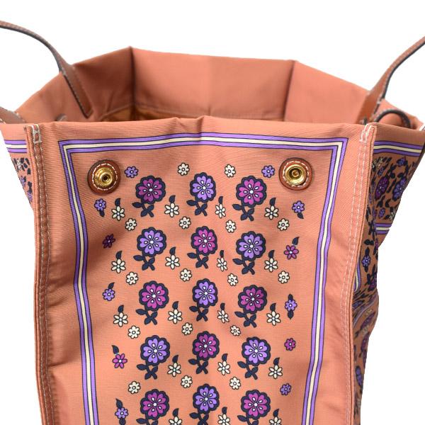 TORY BURCH トリーバーチ バッグ レザー エラ ロゴ 花柄 トートバッグ