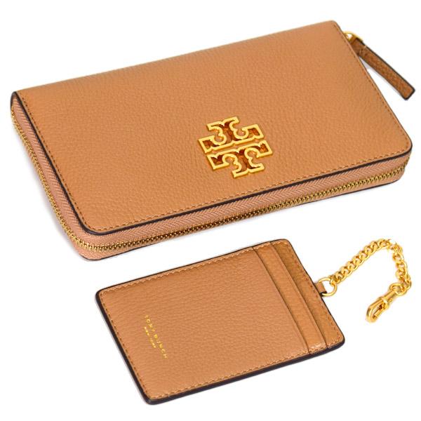 TORY BURCH（トリーバーチ） 長財布 レザー ブリテン ロゴ ジップ
