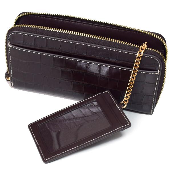 TORY BURCH（トリーバーチ） 長財布 クロコダイル レザー ジップ