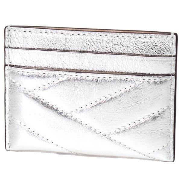 新品未使用 トリバーチ　カードケース　ホワイト 定価 19800円 TORY BURCH（トリーバーチ） カードケース レザー キラ シェブロン