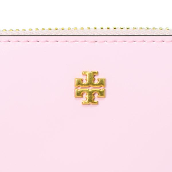 トリーバーチ 長財布 TORY BURCH パテントレザー エマーソン ロゴ リストレット ジップ コンチネンタル 長財布 ピンクプリエ 146427｜outlet365｜05