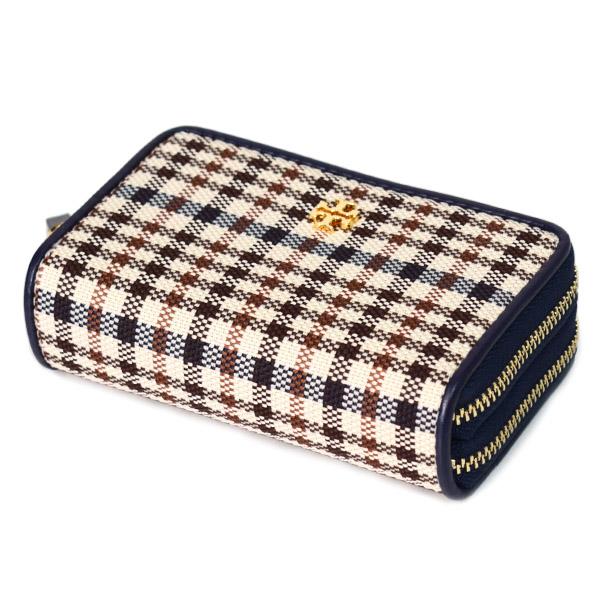 TORY BURCH（トリーバーチ） カードケース チェック柄 キャンバス