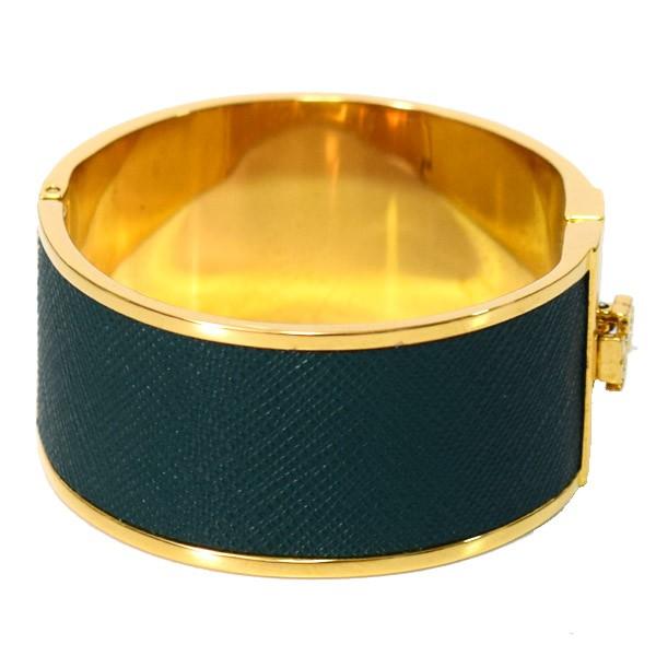 TORY BURCH（トリーバーチ） 小物 レザー ブラス ロゴブレス ワイド 