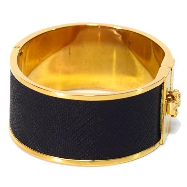 TORY BURCH（トリーバーチ） 小物 レザー ブラス ロゴブレス ワイド 