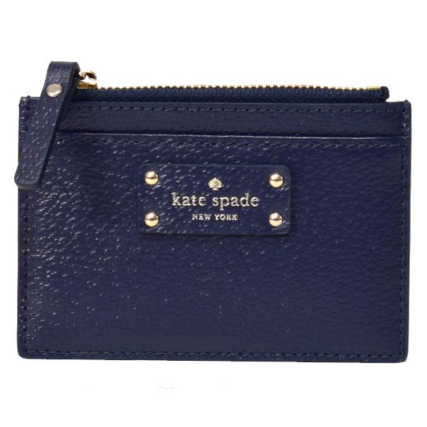 ケイトスペード カードケース katespade レザー グローブ ストリート アディ ジップ カードホルダー カードケース コインケース 小銭入れ ブレザーブルー 2811