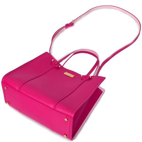 【Kate Spade】ケイトスペード ドリー ラージ バスケット レザー 白/ピンク レディース ショルダーバッグ トワール トップ ハンドル バッグ | バッグ | ケイト・スペード