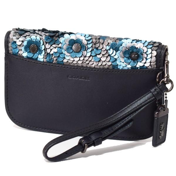 COACH（コーチ） バッグ グラブタンレザー シークイン 花柄 フラワー