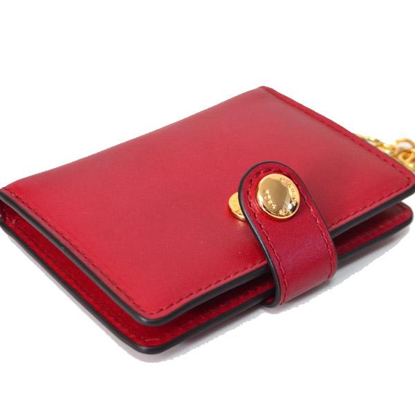 マイケルコース カードケース MK MICHAEL KORS レザー スリム 二つ折り カードケース 名刺入れ 定期入れ パスケース チェリー 32H6GLXK2L MICHAEL KORS（マイケルコース） カードケース MK MICHAEL KORS レザー