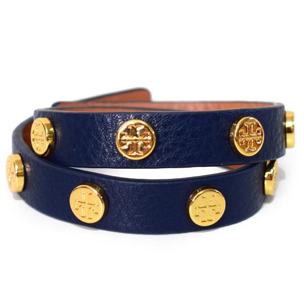 TORY BURCH（トリーバーチ） 小物 レザー ダブル ラップ ロゴ スタッズ 