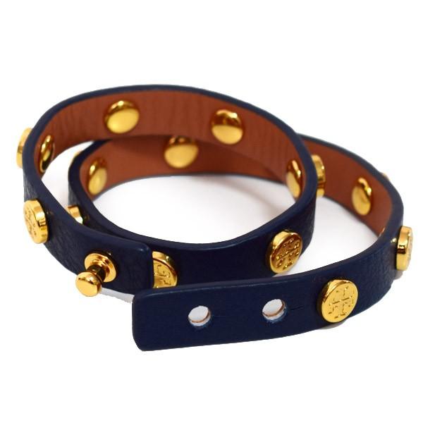 TORY BURCH（トリーバーチ） 小物 レザー ダブル ラップ ロゴ スタッズ 