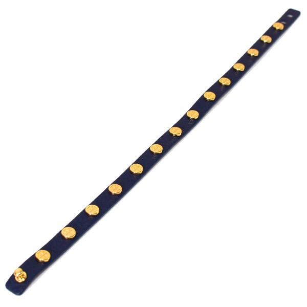 TORY BURCH（トリーバーチ） 小物 レザー ダブル ラップ ロゴ スタッズ 
