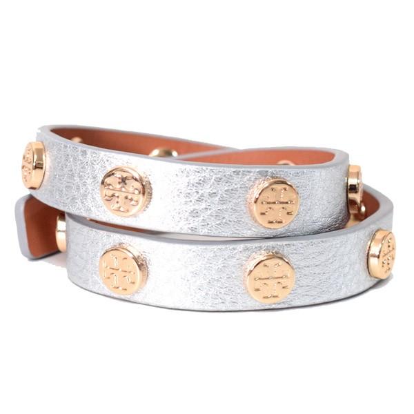 TORY BURCH（トリーバーチ） 小物 レザー ダブル ラップ ロゴ スタッズ