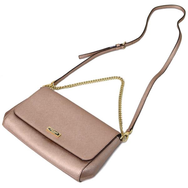 ケイトスペード バッグ　katespade コーティング レザー チェーン 2way ショルダー バッグ ローズゴールド 3522 kate spade NEW YORK（ケイト・スペード ニューヨーク） ケイト