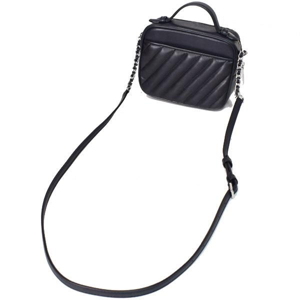 マイケルコース バッグ MICHAEL KORS レザー ローズ キルティング スモール トップ ハンドル クロスボディ 斜めがけ チェーン ショルダーバッグ ブラック 35F1SX0C5I MICHAEL KORS（マイケルコース） バッグ レザー ローズ キルティング