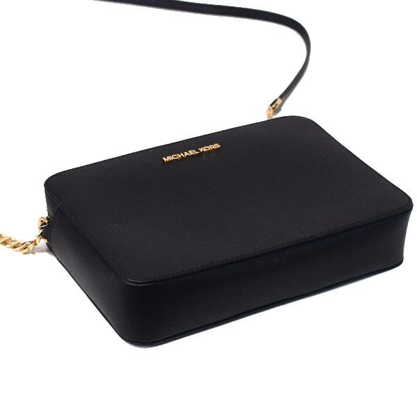 マイケルコース バッグ MICHAEL KORS コーティング レザー 斜めがけ ショルダー クロスボディー バッグ ブラック 35T8GTTC9L マイケルコース バッグ MICHAEL KORS コーティング レザー 斜めがけ