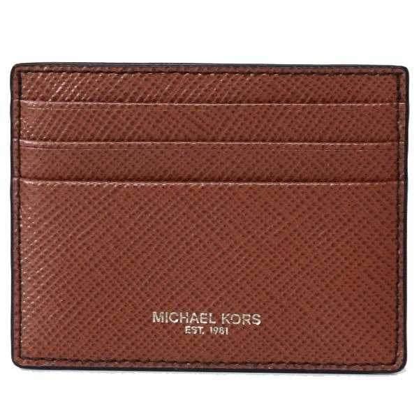 マイケルコース カードケース MICHAEL KORS メンズ レザー ハリソン トール カードケース 名刺入れ 定期入れ パスケース ブラウン 36U9LHRD1L