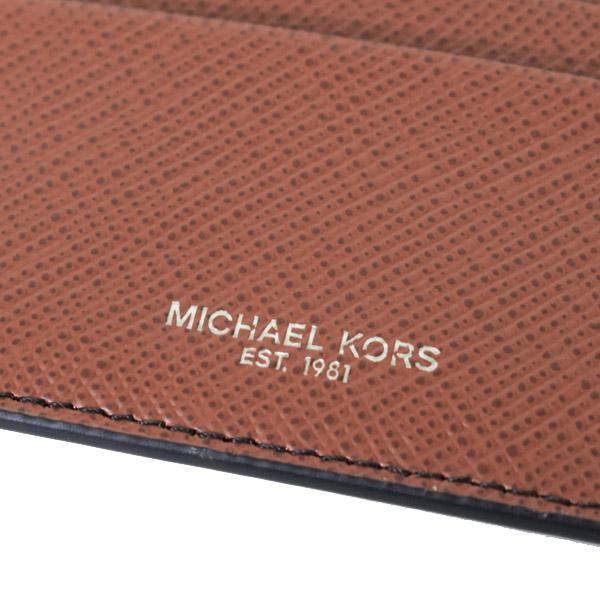 マイケルコース カードケース MICHAEL KORS メンズ レザー ハリソン トール カードケース 名刺入れ 定期入れ パスケース ブラウン 36U9LHRD1L_3
