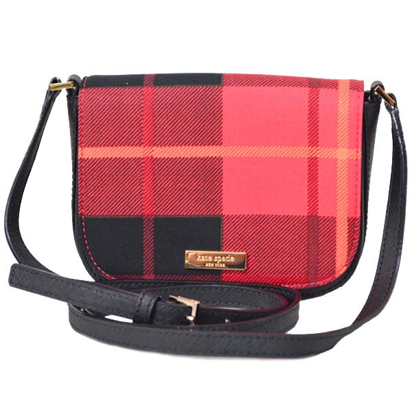 ケイトスペード バッグ　katespade  ニューベリー レーン チェック 斜め掛け ショルダー バッグ レッドマルチ 3962 kate spade NEW YORK（ケイト・スペード ニューヨーク） ケイト