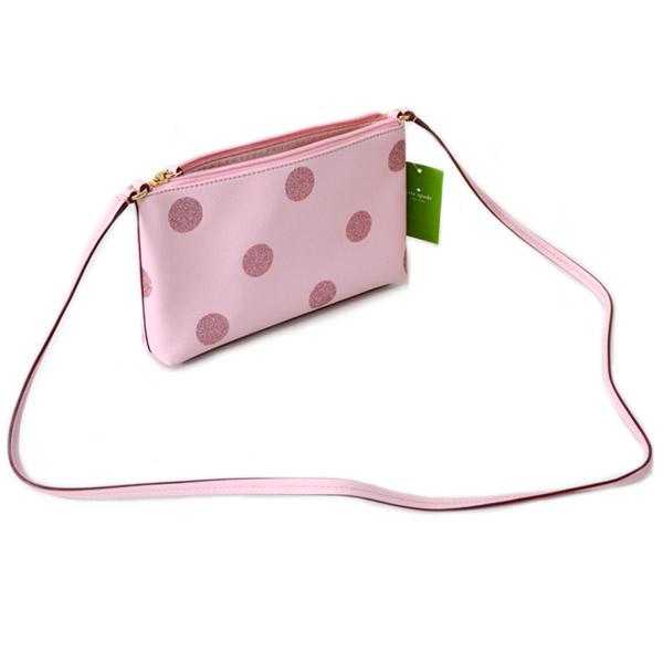 ケイトスペード バッグ katespade ラメグリッタードット コーティング 斜め掛け ショルダー バッグ ピンク【訳あり】4122 kate spade NEW YORK（ケイト・スペード ニューヨーク） ケイト