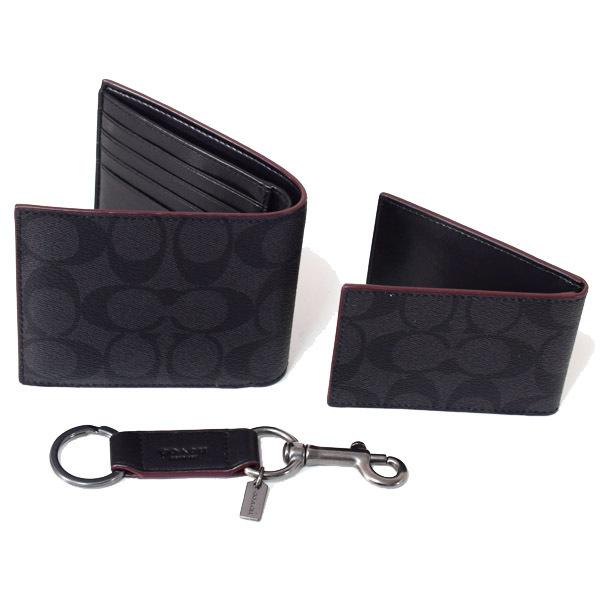 COACH（コーチ） メンズ小物 キャンパス レザー シグネチャー 