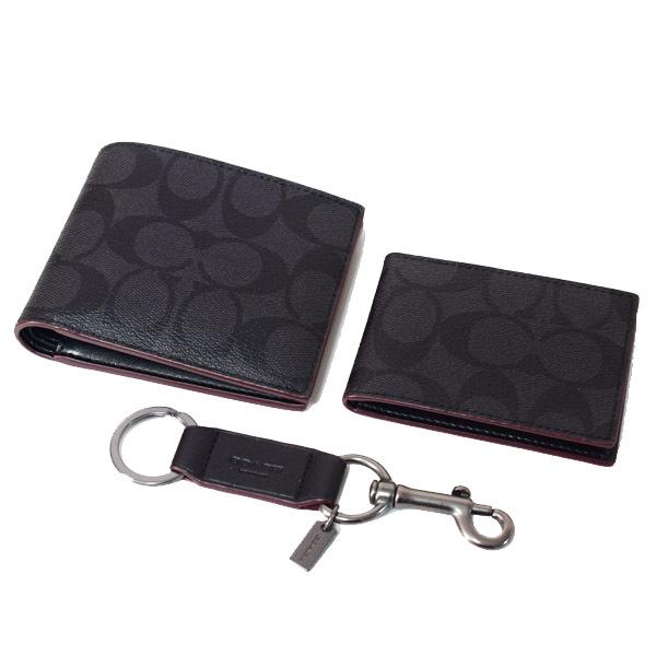COACH（コーチ） メンズ小物 キャンパス レザー シグネチャー 