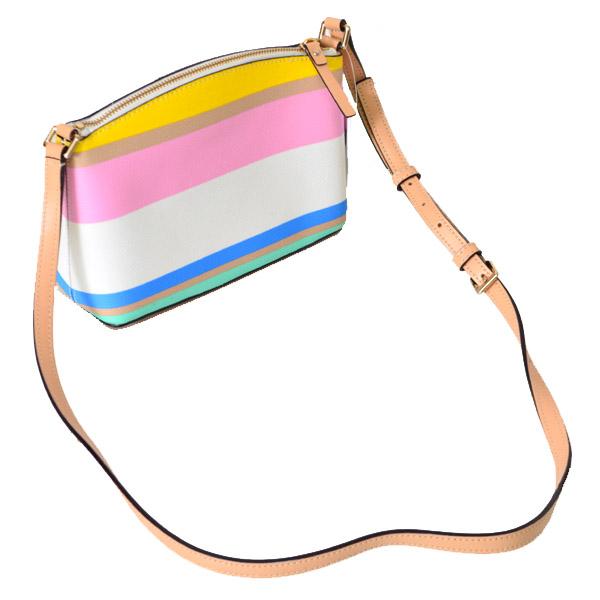 kate spade ショルダーバッグ ストライプ Kate Spade New York Astrid Canvas Stripe Medium Crossbody