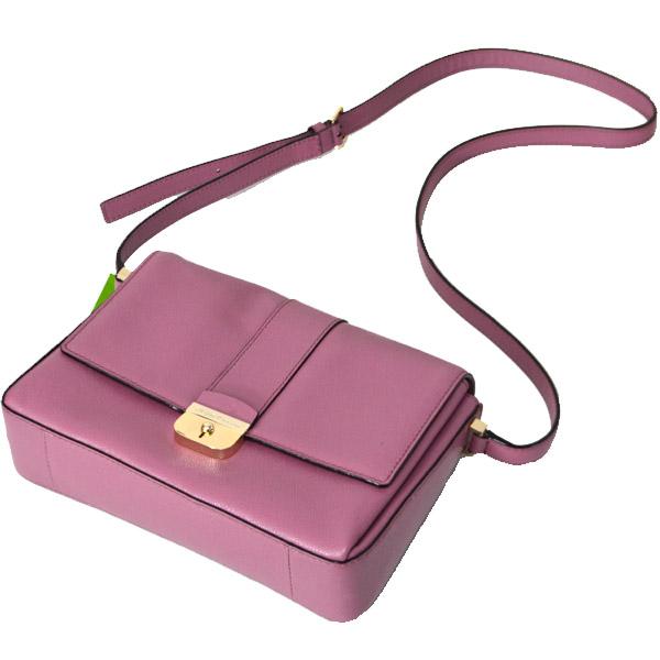 ケイトスペード バッグ katespade レザー スクエア 斜め掛け クロスボディ ショルダー バッグ ローズ 4673