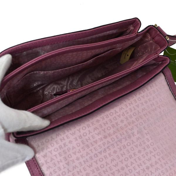 ケイトスペード バッグ katespade レザー スクエア 斜め掛け クロスボディ ショルダー バッグ ローズ 4673