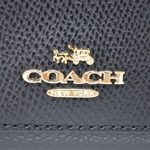 コーチ 長財布 COACH ラグジュアリー クロスグレーン レザー アコーディオン ジップ アラウンド 長財布 ブラック2 54007｜outlet365｜04