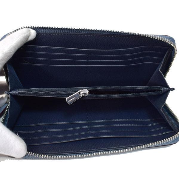 COACH（コーチ） 長財布 ラグジュアリー クロスグレーン レザー