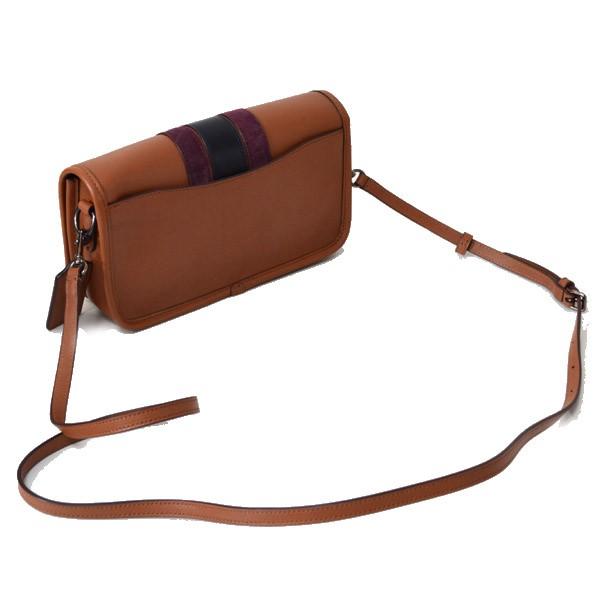 COACH（コーチ） バッグ ターンロック レザー スエード ストライプ 