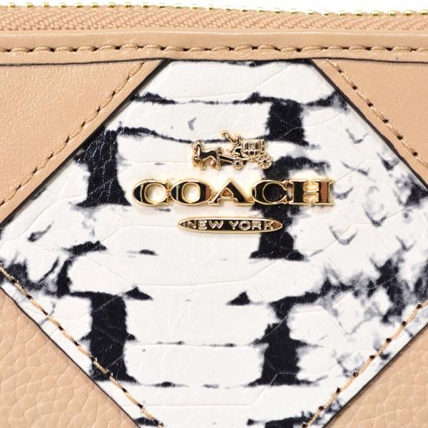 COACH（コーチ） 長財布 パッチワーク スネーク レザー アコーディオン