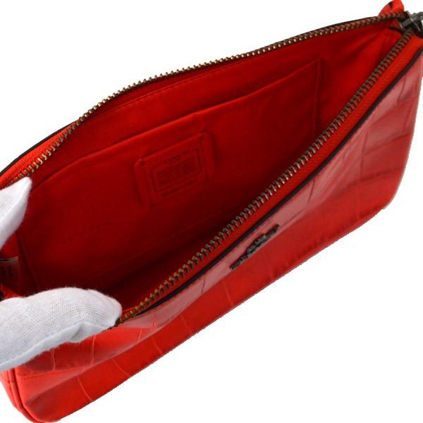 COACH マルチポーチ COACH（コーチ） マルチポーチ コーティング レザー クロコ エンボスド