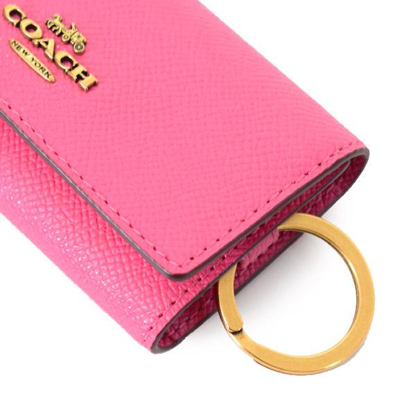 COACH（コーチ） キーケース クロスグレインレザー ロゴ 6連 キー
