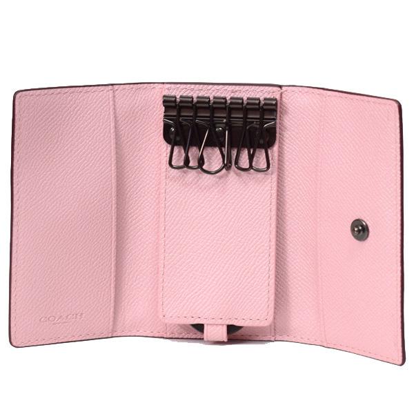 COACH（コーチ） キーケース クロスグレインレザー ロゴ 6連 キー