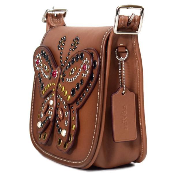 COACH（コーチ） バッグ カーフレザー アップリケ スタッズ バタフライ
