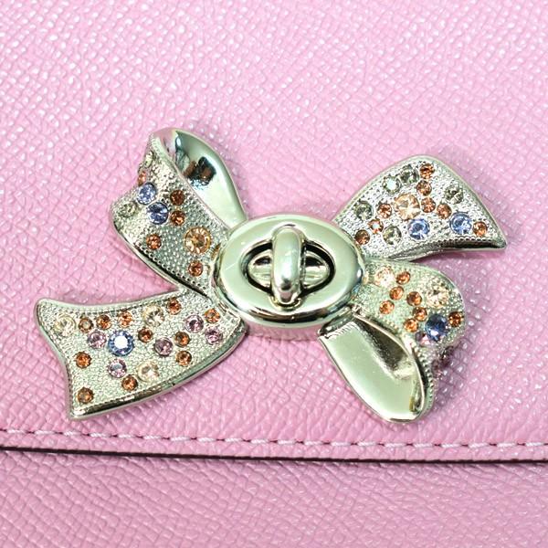 COACH（コーチ） バッグ クロスグレインレザー ボウ ターンロック