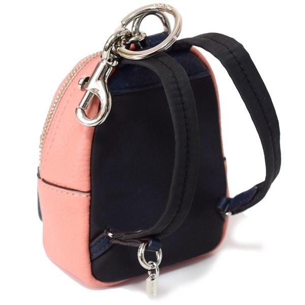 COACH（コーチ） キーホルダー ペブルレザー カラーブロック リュック