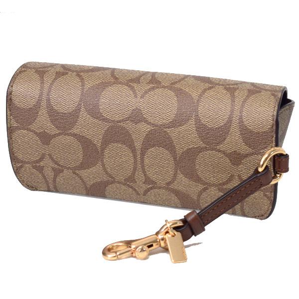 COACH コーチ 眼鏡ケース コーティングキャンバス スムースレザー  