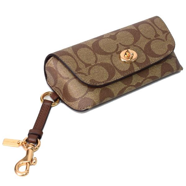 COACH コーチ 眼鏡ケース コーティングキャンバス スムースレザー  
