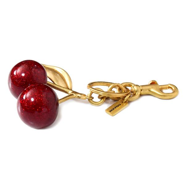 COACH（コーチ） キーホルダー レジン メタル チェリー さくらんぼ