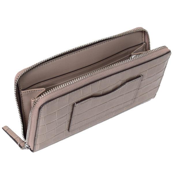 Tory Burch エンボス長財布 グレー TORY BURCH（トリーバーチ） 財布 クロコダイルエンボスドレザー