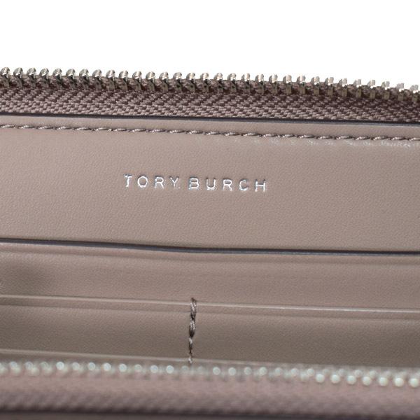 Tory Burch エンボス長財布 グレー TORY BURCH（トリーバーチ） 財布 クロコダイルエンボスドレザー