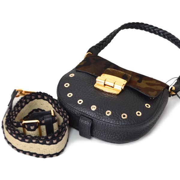FURLA（フルラ） バッグ レザー ハラコ カモフラージュ 2way クロス 