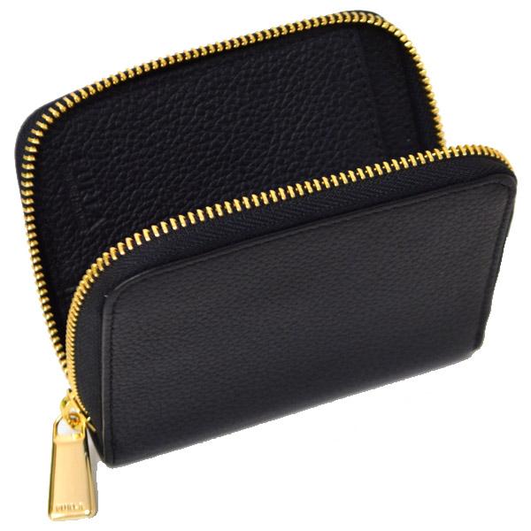 FURLA（フルラ） 財布 レザー スタッズ リベット ジップ コンパクト 