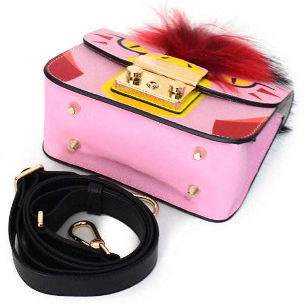 FURLA（フルラ） バッグ レザー メトロポリス 鳥 モチーフ ファー 2way