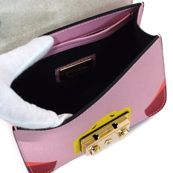 FURLA（フルラ） バッグ レザー メトロポリス 鳥 モチーフ ファー 2way