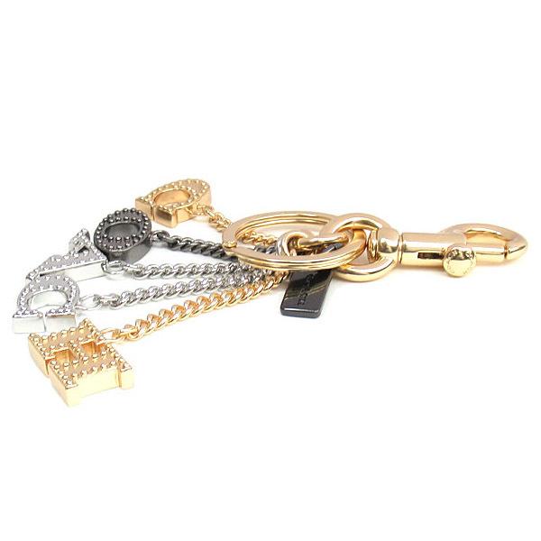 COACH（コーチ） キーホルダー メタル パーフォレーテッド ロゴ バッグ