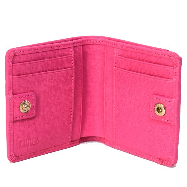 FURLA（フルラ） 財布 レザー コンパクト 二つ折り 財布 小銭入れ
