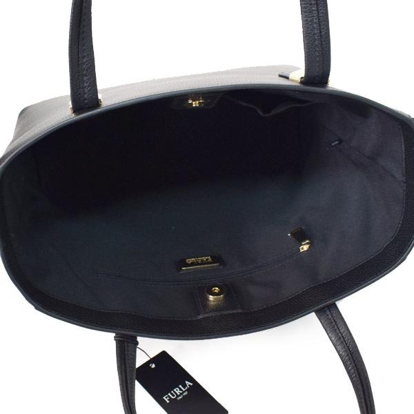 【極美品】フルラ ビジネスバッグ レザー 2way ゴールド金具 A4 ブラック FURLA（フルラ） バッグ レザー キム M サイド ジップ 2way トート